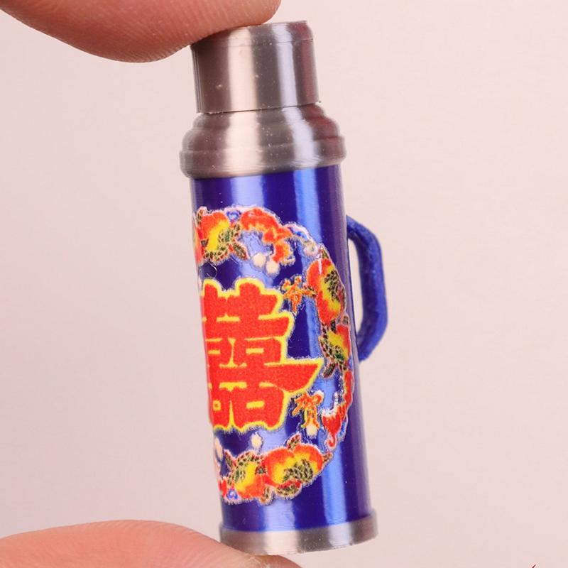 1/12 Mini Dollhouse Chinese Nostalgic Scene Warm Water Bottle Model Toys Dollhouse Miniature Accessories Doll House Decoration