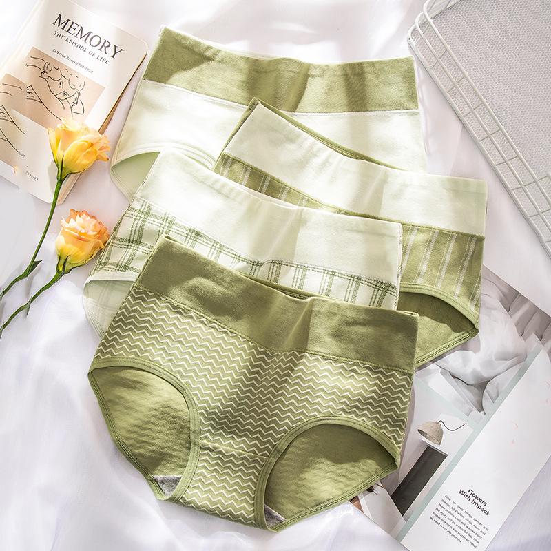 

4 шт. хлопковые трусики со средней талией для женщин, модные трусы, нижнее белье, дышащее удобное женское белье XXL