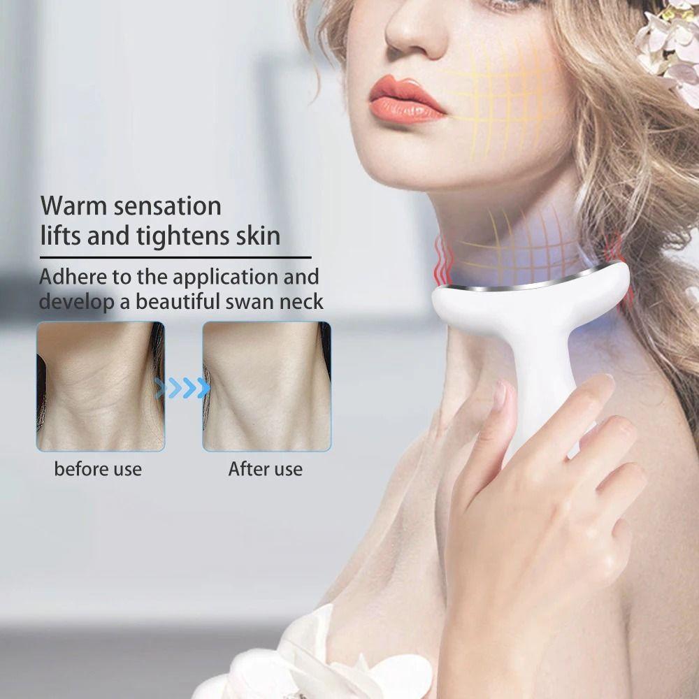 

Крем-впитывающий прибор для шеи и лица, прибор для красоты, электрический массажер для лица, подтяжка лица белый