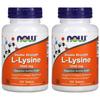 Now Foods Double Strength L-Lysine 1000mg, 100 Tablets (2-Pack)