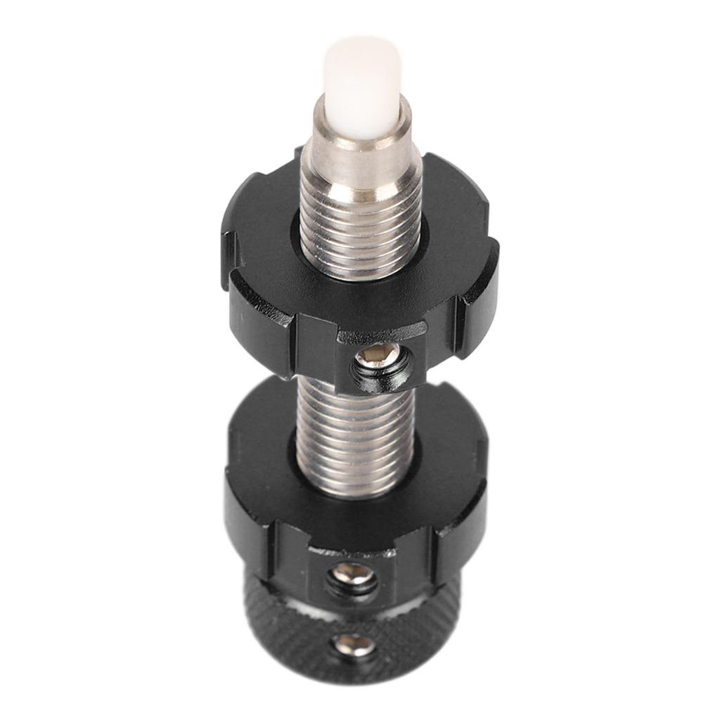 Bogenschießen Kissen Kolben Universal Aluminiumlegierung Federbelastet Recurvebogen Zubehör Schwarz