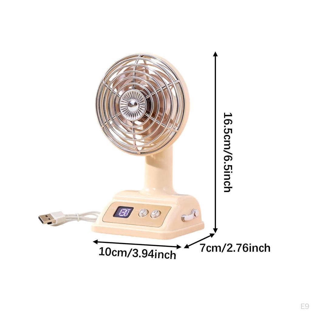 Desk Chargeable Practical Lightweight Rotating Portable Mini Table Fan for Kitchen Dormitory Outdoor