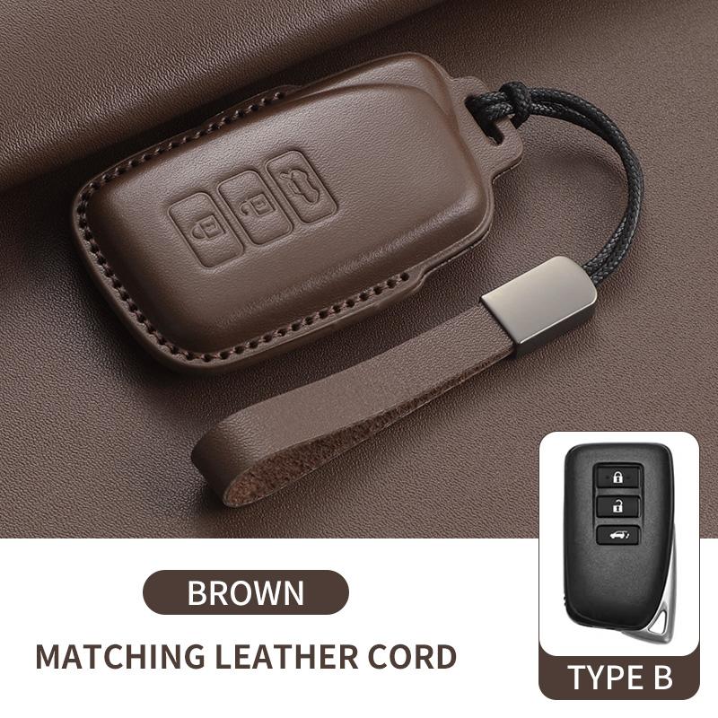 

Top Layer Leather Car Key Case Cove Fob For Lexus Nx Gs Rx Is Es Gx Lx Rc 200 250 350 Ls 450H 300H Car Keychain Accessories