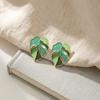 Earrings for Women - Forest Enamel Drop Earrings, Dainty Nature Inspired Jewelry