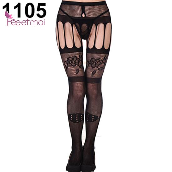Sexy Pantyhose Enchanting Waist Curve Breathable Sleep Colthes Seamless Sexy Wear Long Mesh Lace Stocking Women Socks