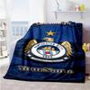 Manchester City Customize Your Name Blanket Multi-purpose Personalized Blanket Ultra-Soft Suitable for Sofa Livingroom Picnics Bed