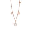 Love Star And Moon Series Elegant Necklace Women Necklace Rose-Gold EGS3106221