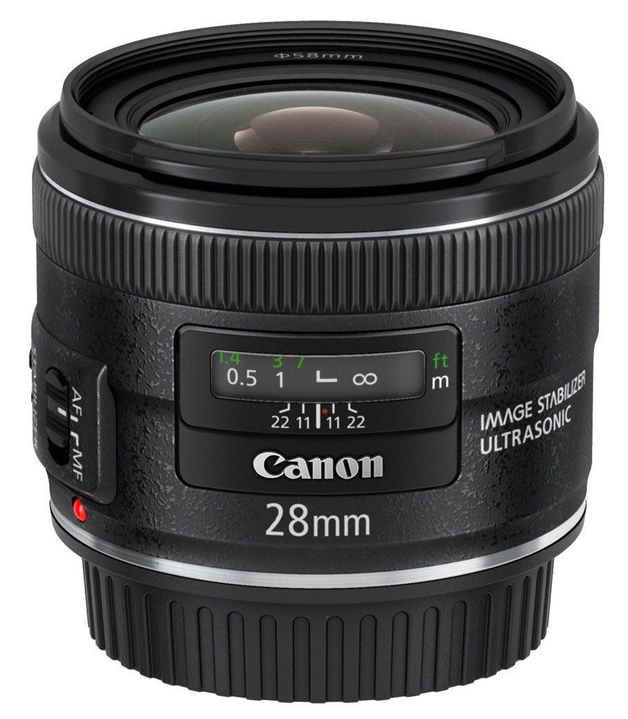 

Canon single focus lens EF28mm IS USM full size compatible F2.8