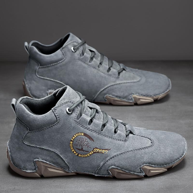 38-46 Высококачественная противоскользящая износостойкая модная повседневная кожаная — фото 17