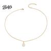 Elegant Alloy Chain for Women Water Drop Necklace Women, Cubic Zirconia Rhinestone Pendant, Sparkling Statement Jewelry Cocktail Party Birthday Gifts