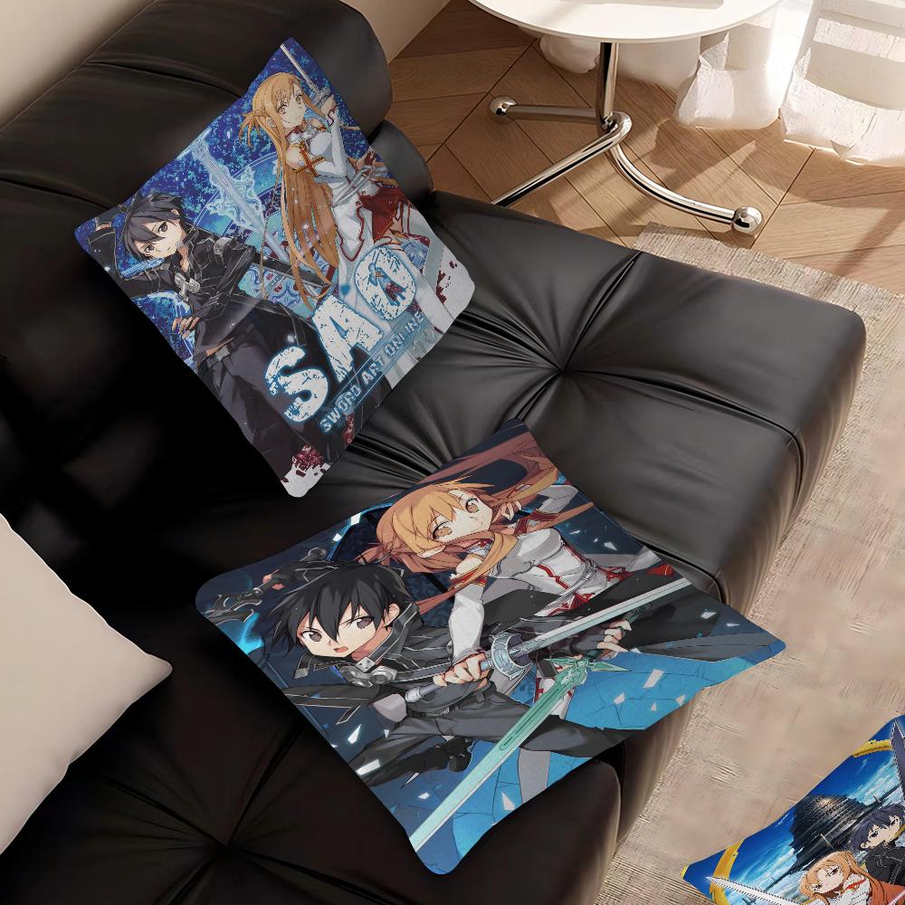 Sword Art Online Maple Design Cushion Cover Happy Autumn Harvest Decor Holiday Decorati Pillow Cover