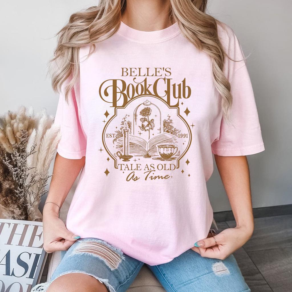 2026Summer Beauty and The Beast Graphic T-shirt Unisex Unisex Fashion Cotton Quality Casual Loose Short Sleeve Classic Unisex