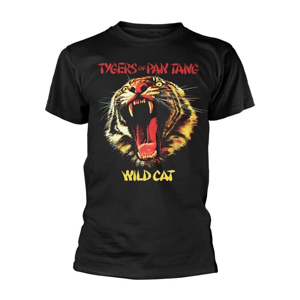 Tygers of Pan Tang Men s Wild Cat T-shirt  Black Unisex T-Shirt M