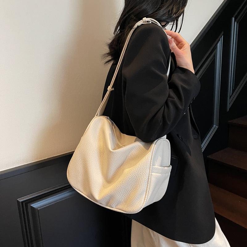 Large-capacity bag women's summer versatile 2025 new simple casual shoulder messenger bag class commuter tote bag