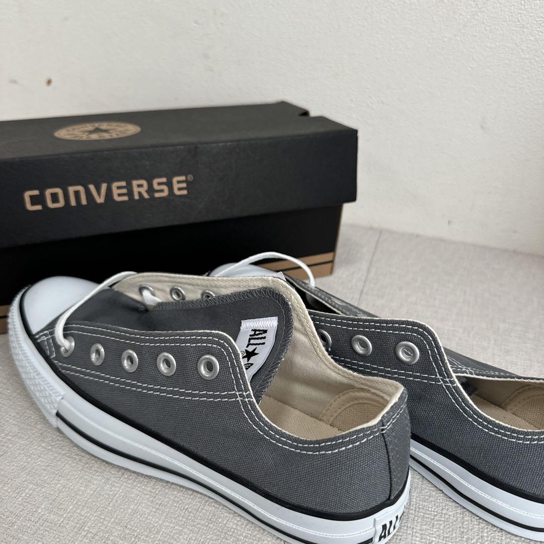 

[ИСПОЛЬЗОВАЛ] (Финальное снижение цены) Коллаборация NiziU Converse Allstar Серые слипоны