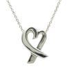Used TIFFANY&Co. Necklace Loving Heart Silver925 2.8g Silver Paloma Picasso