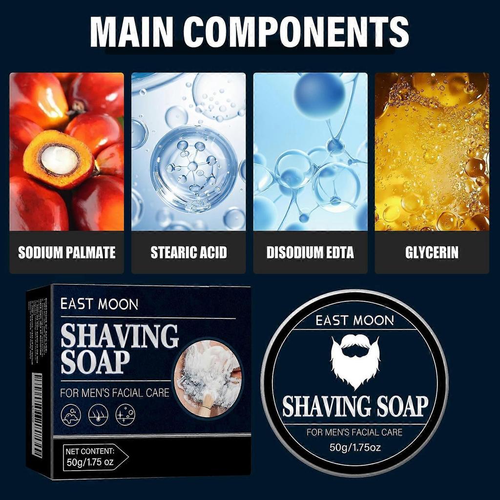 Men's Shaving Soap Contains Sodium Palmitate And Glycerin