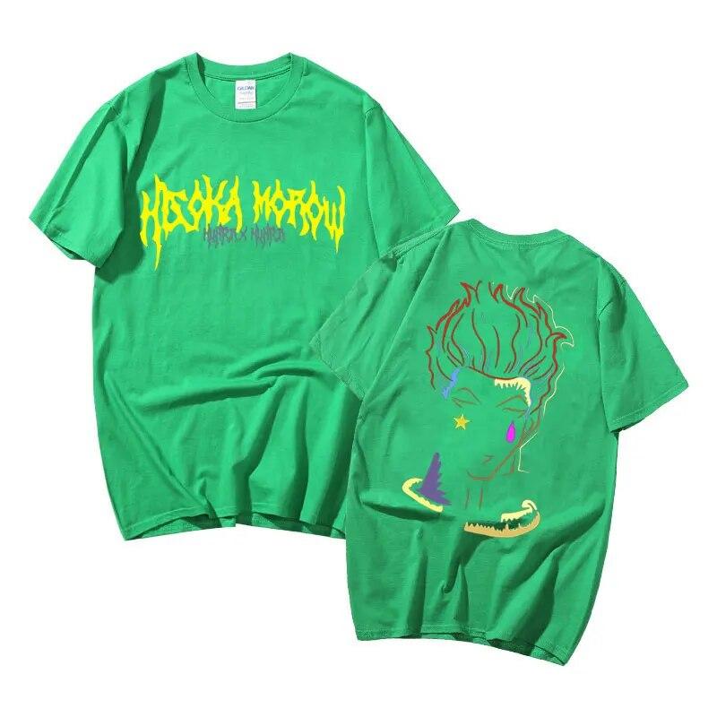 Japonské Anime Hunter X Hunter Tričko Hisoka Letní Unisex Dámské Volné Trička Unisexga 90. léta Unisex Módní Tričko Krátký rukáv