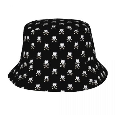Custom Crossbones Westies Puppy Bucket Hat Women Unisex Fashion Summer Outdoor Sun West Highland White Terrier Dog FisherUnisex Cap