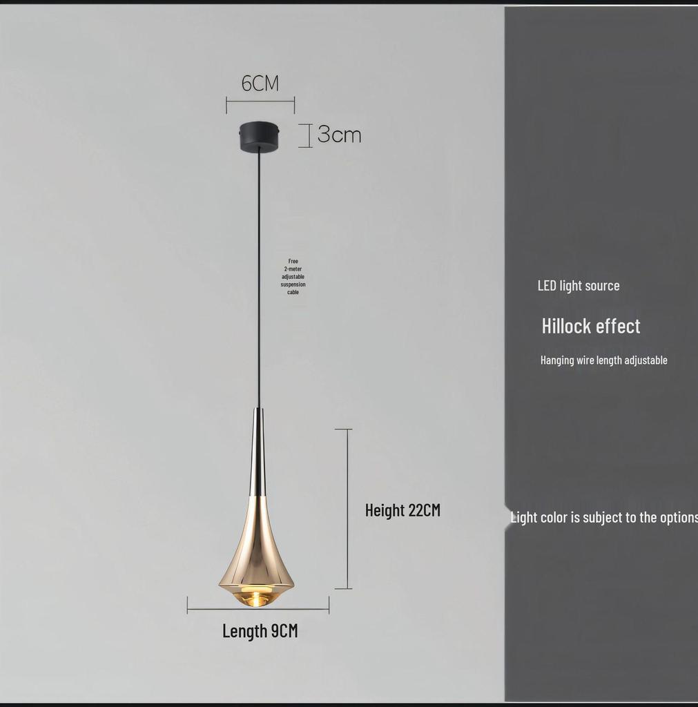 Modern Minimalist Liftable Luxury Pendant Light for Bedroom and Dining Room