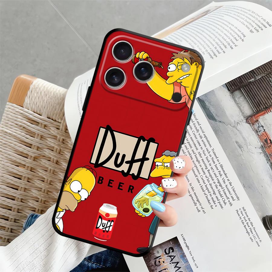Phone Case for Apple iPhone 14 17 Pro Max 15 Pro 7 8 11 13 Air 12 XR XS MAX 16 Funda Phone Cover Cute S-simpsons