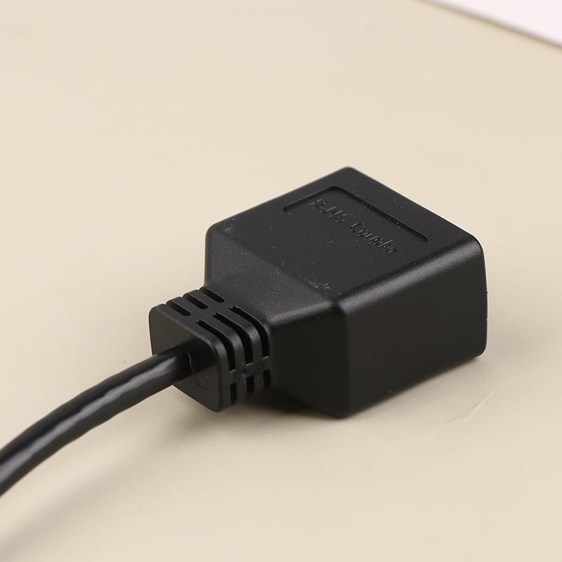 1Pc Ethernet Splitter Rj45 1 Male To 2 Female Lan Ethernet Cable Splitter Cable Ethernet Socket Connector Extension Cable