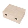 Wooden Storage Box Retro Jewelry Box Desktop Wood Clamshell Storage Hand Decoration Wooden Box Storage Containers S/M/L