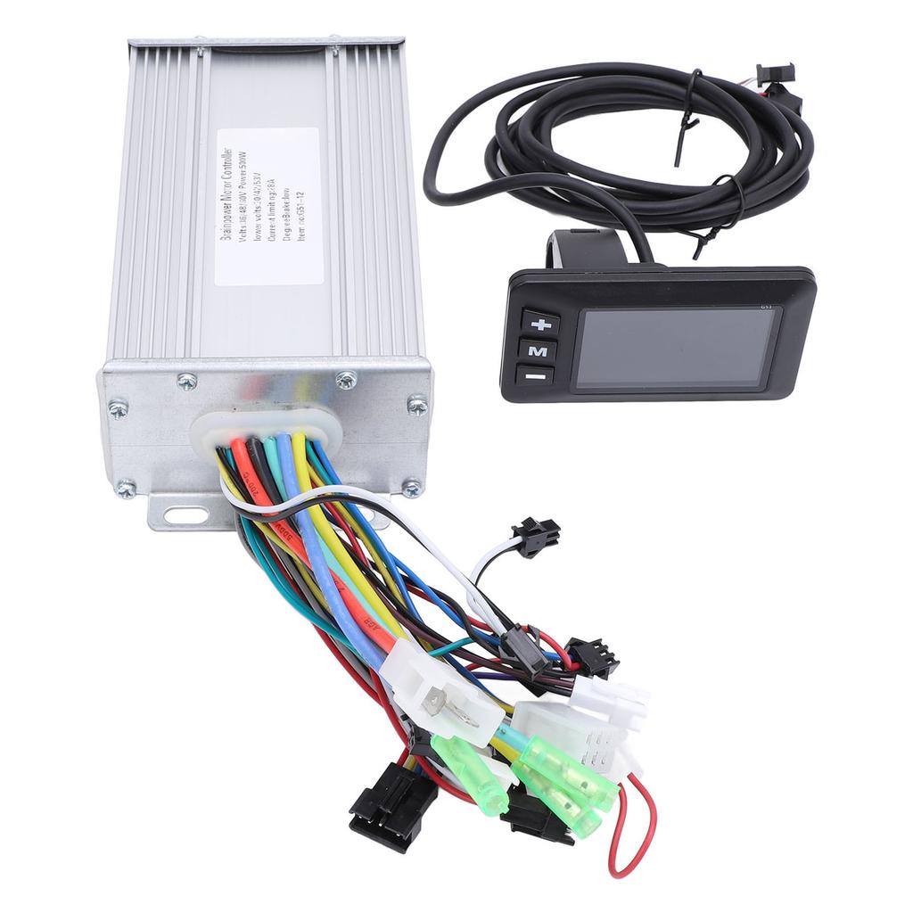 Bike Controller Display Kit 36V 48V 60V 500W 28A Bike Brushless Controller G51 LCD Display Meter for Modification