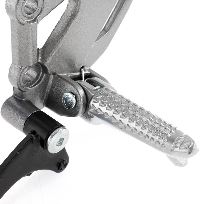 2 ks Řazení motocyklového pedálu Řadicí páka motocyklu Přední sada nožní držák Držák nožní opěrky pedál