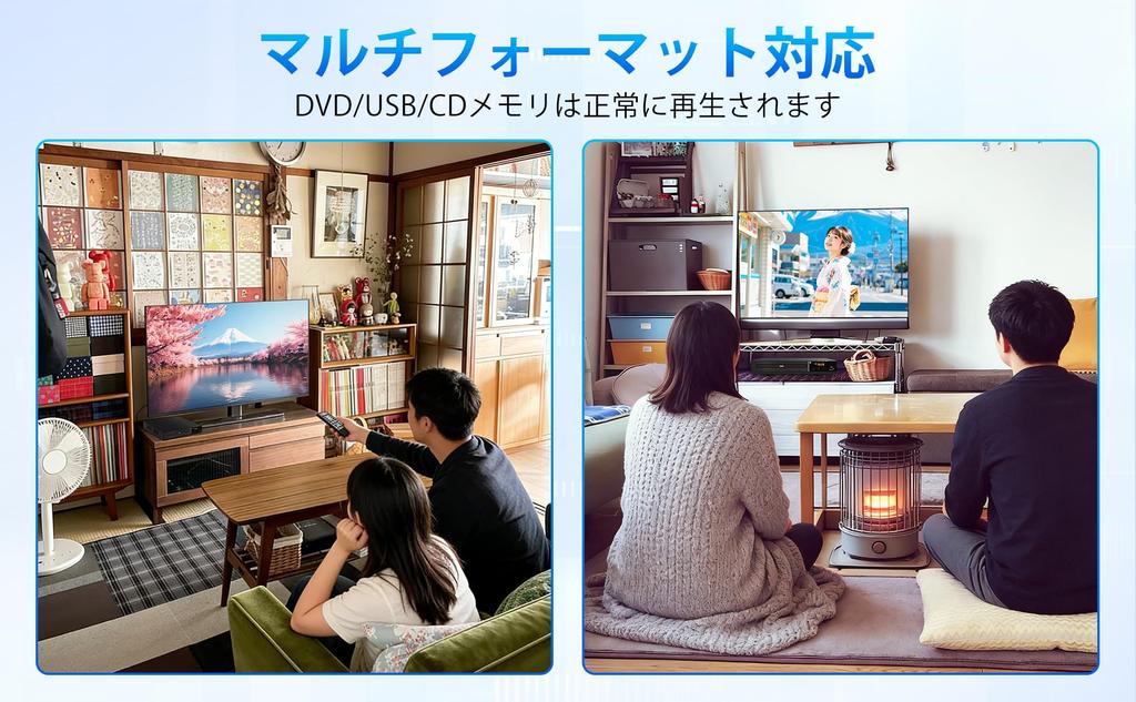 DVD-Player für 1080P Regionswiedergabe CPRM Spielt aufgenommene terrestrische digitale Inhalte USB Erweitert Unterstützt verschiedene Disc-Typen Enthält AV und HDMI Fernbedienung