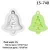 DIY Scented Plaster Diffuser Pendant Mold - Christmas Tree, Snowflake, Reindeer, Bell