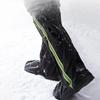 Waterproof Shoe Covers 1Pair Reusable Non-Slip Snow Rain Boot Shoe Covers with Zipper and Reflector Rain Gear for Hiking Fishing