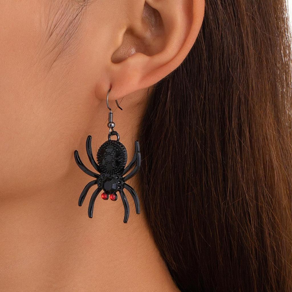 Übertriebene Spinnenohrringe: Einzigartiges Halloween-Streichgeschenk für Frauen