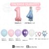 48PCS Frozen Princess Elsa Children's Birthday Party Baby Shower Decoration Decoration Aluminum Film Column Digital Latex Balloo