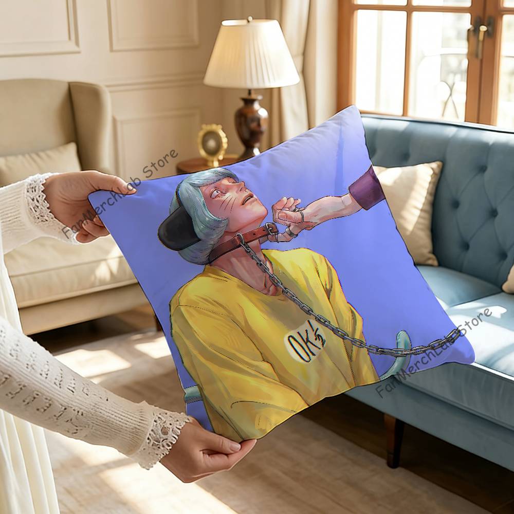 NNyon RanfrenS Fanart Pillow Case Plush Fabric Soft Pillowcase Double Sided Print Sofa Cushion Cover Throw