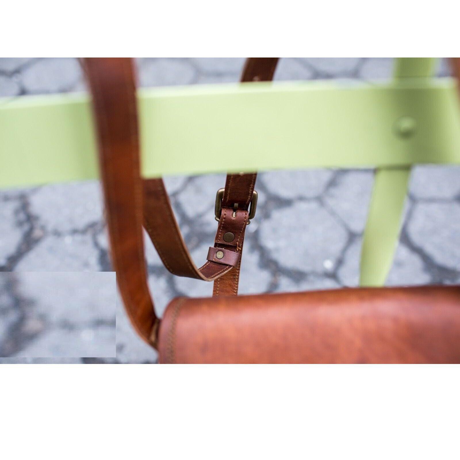 Женский новый потертый кошелек ручной работы из натуральной коричневой козьей кожи — фото 4