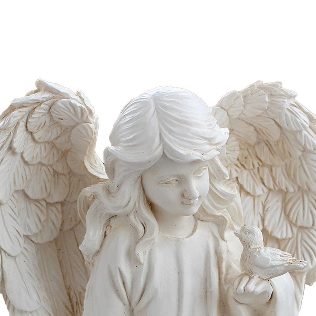 Resin Angle Figurine Delicate Look Angle Sculpture Decoration Ornament for Home Garden Courtyard
