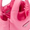 Prada Re-Nylon Enamel Triangle Logo Magnetic Closure Fabric Tote Bag Women Tote Bags Pink 1BA359_RCCJ_F0638_V_OVM