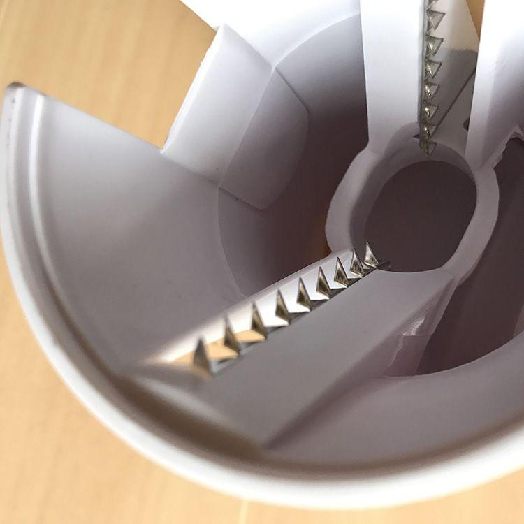 Durable Abs And Stainless Steel Dual Blades Vegetable Spiralizer For Healthy Meals