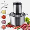 2L/3L Large Capacity Electric Meat Grinder Multi-function Veg Chopper Household Stainless Steel Sausage Food Processor