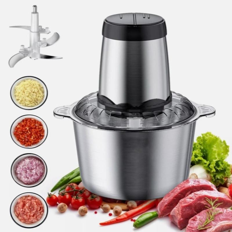 2L/3L Large Capacity Electric Meat Grinder Multi-function Veg Chopper Household Stainless Steel Sausage Food Processor