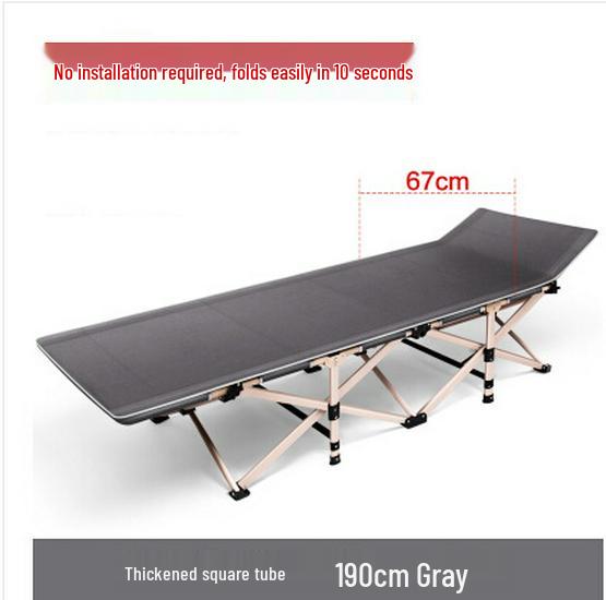 Folding Single Bed: Office Nap, Hospital Companion, Outdoor Lounger