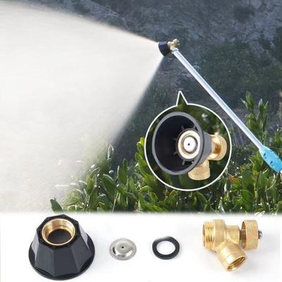 1PCS Brass/Alloy Nozzle Agricultural Atomization Adjustable Nozzle Black Whirlwind Agricultural Sprinkler Head Garden Tool