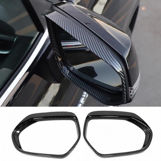 For Toyota Camry 2018-2026 Carbon Fiber Car Mirror Rain Eyebrow Cover