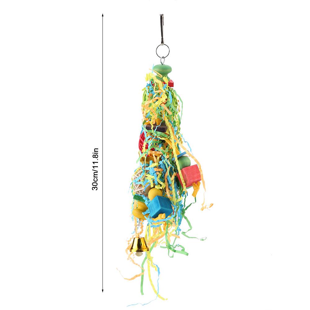 Bird Parrot Chewing Bite Stand Swing Hanging Toy Decoration Cage Accessories