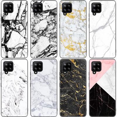 Black and White Marble Case For Samsung Galaxy A12 A02S A22 A32 A52 A72 A71 A51 A41 A31 A21 A11 A50 A70 A10S A20S Black Cover