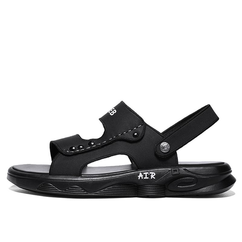 Leather Sandals Men's Casual Sports Driving Beach Slippers Summer Outdoor Wear Breathable Comfortable Driving License Dad Shoes