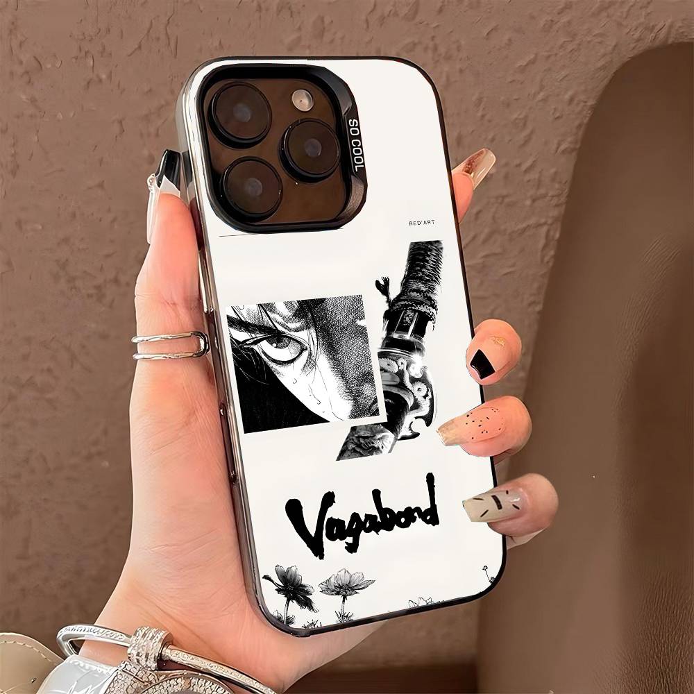 V-Vagabond phone case for iPhone 17 17Air 16 15 14 13 12 11 Pro Max Plus Colorful Silver