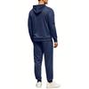 Men's Sweatshirt Suit Men's Solid Color Casual Sports Suit Sweatshirt Suit