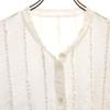 HaaT ISSEY MIYAKE Long Sleeve Band Color Shirt 2 White System Women Used